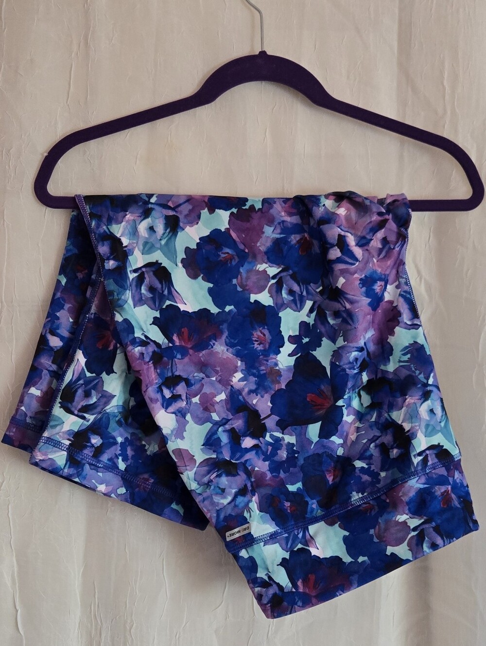 Danskin Floral Blue & Purple Leggings (NWOT)